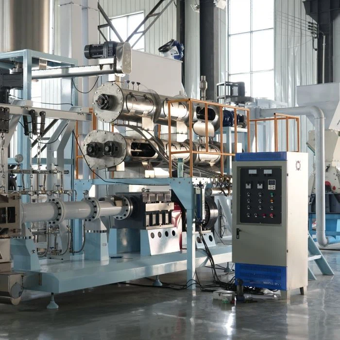 Twin Screw Floating Fish Feed Extruding factory