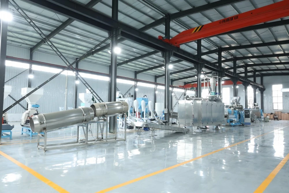 Automatic feed puffing production line Automatic feed puffing production line